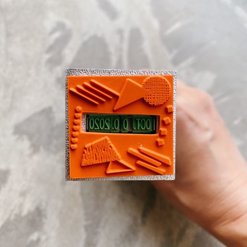 【オンライン限定】サンビー×水縞 飾り枠日付印 かたち<メール便不可>