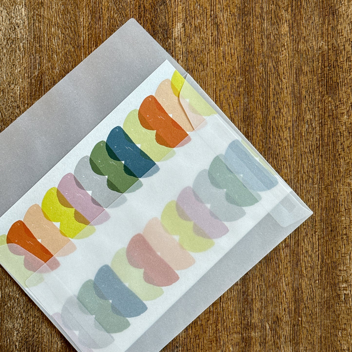 包み紙レターセット3時 ビスコッティ×やつはし×こんぺいとう