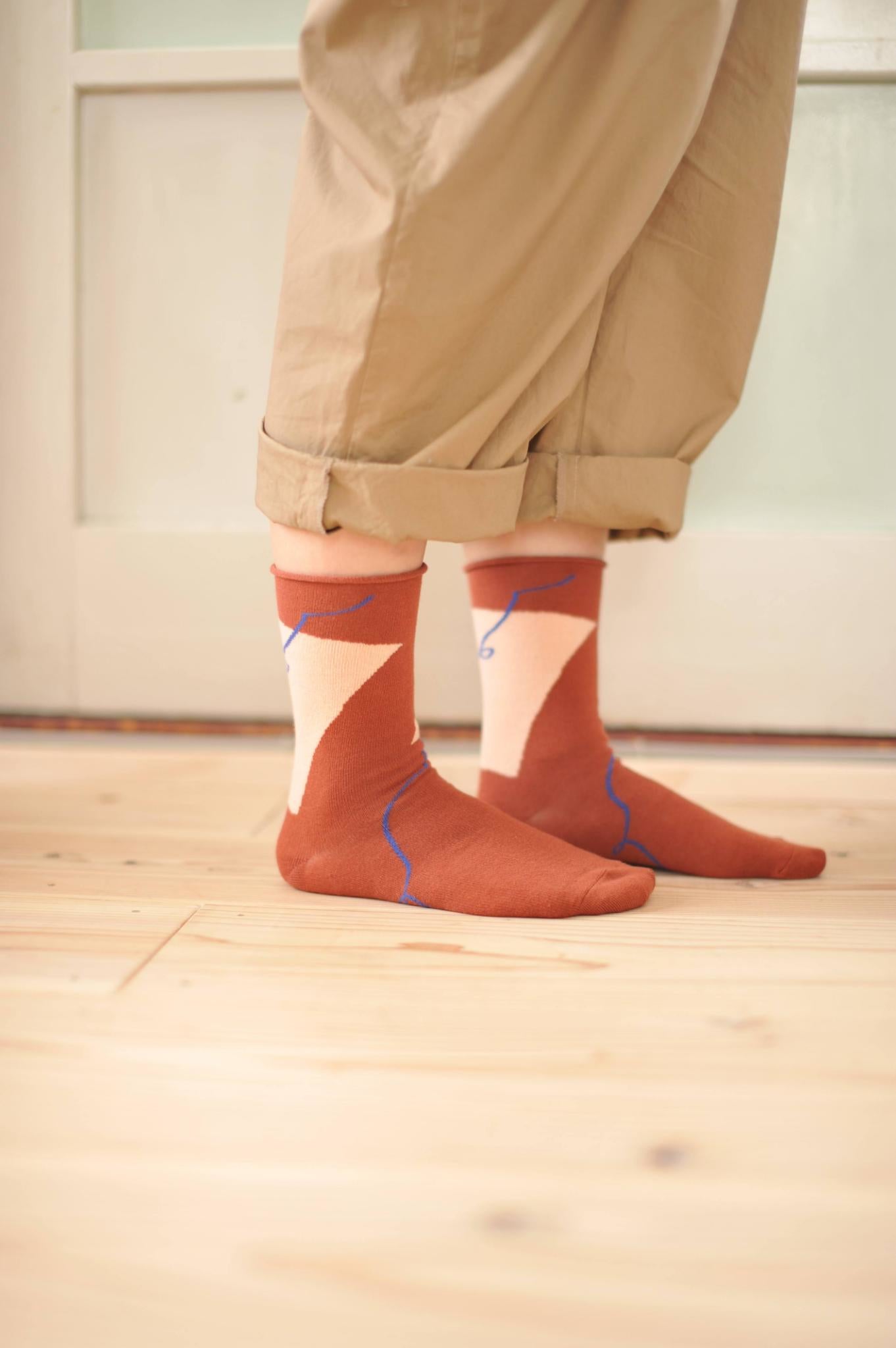 salvia × 水縞 ふんわりくつした らくがき アーモンド