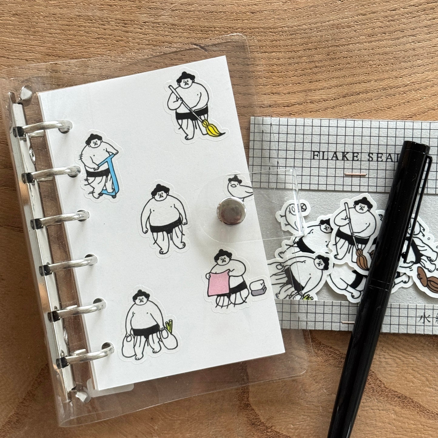 おはぎやま×水縞 フレークシール にちじょう