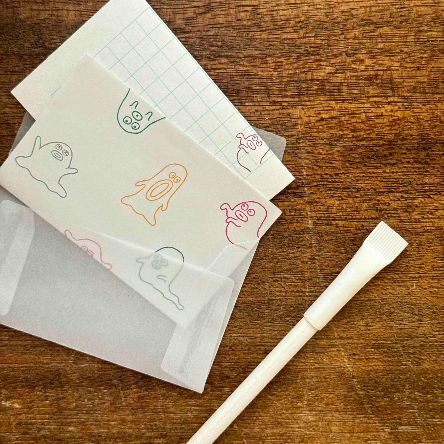 柴田ケイコ×水縞 ちいさなレターセット おばけ