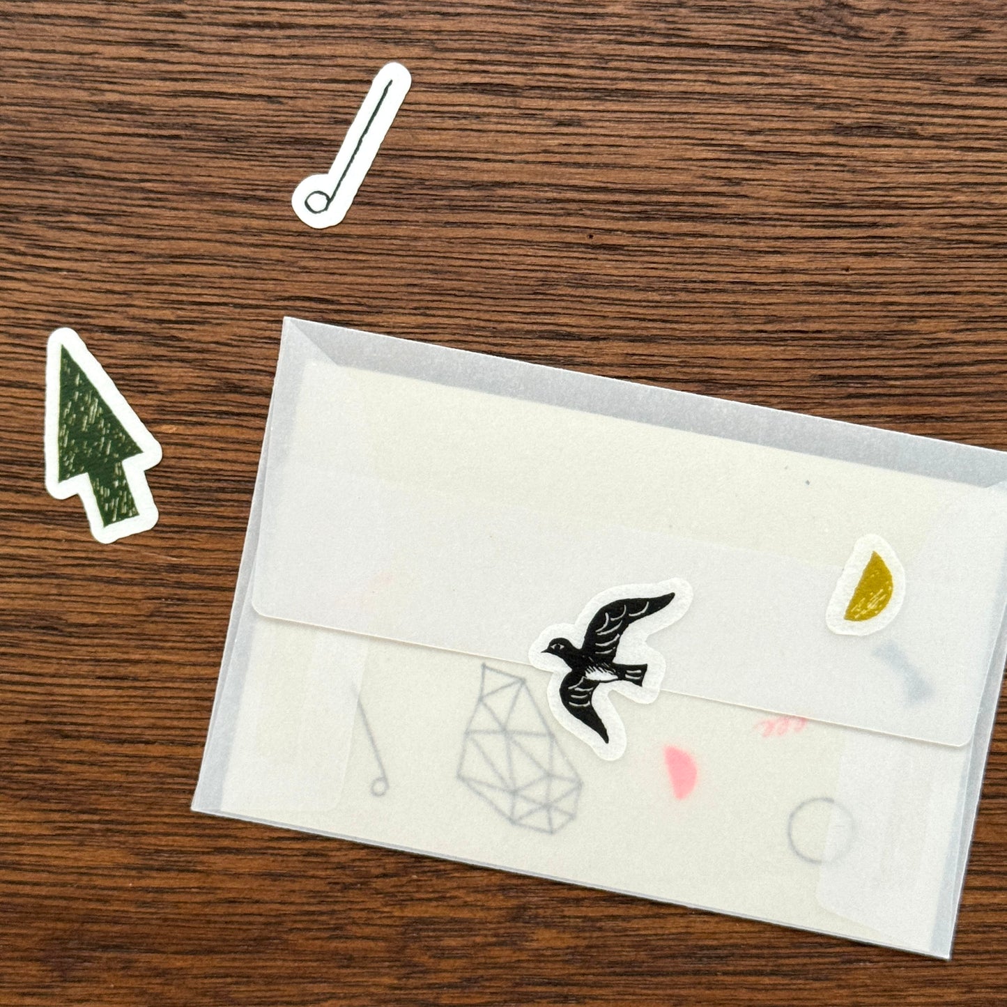 西淑×水縞 ちいさなレターセット 夜のあいだ