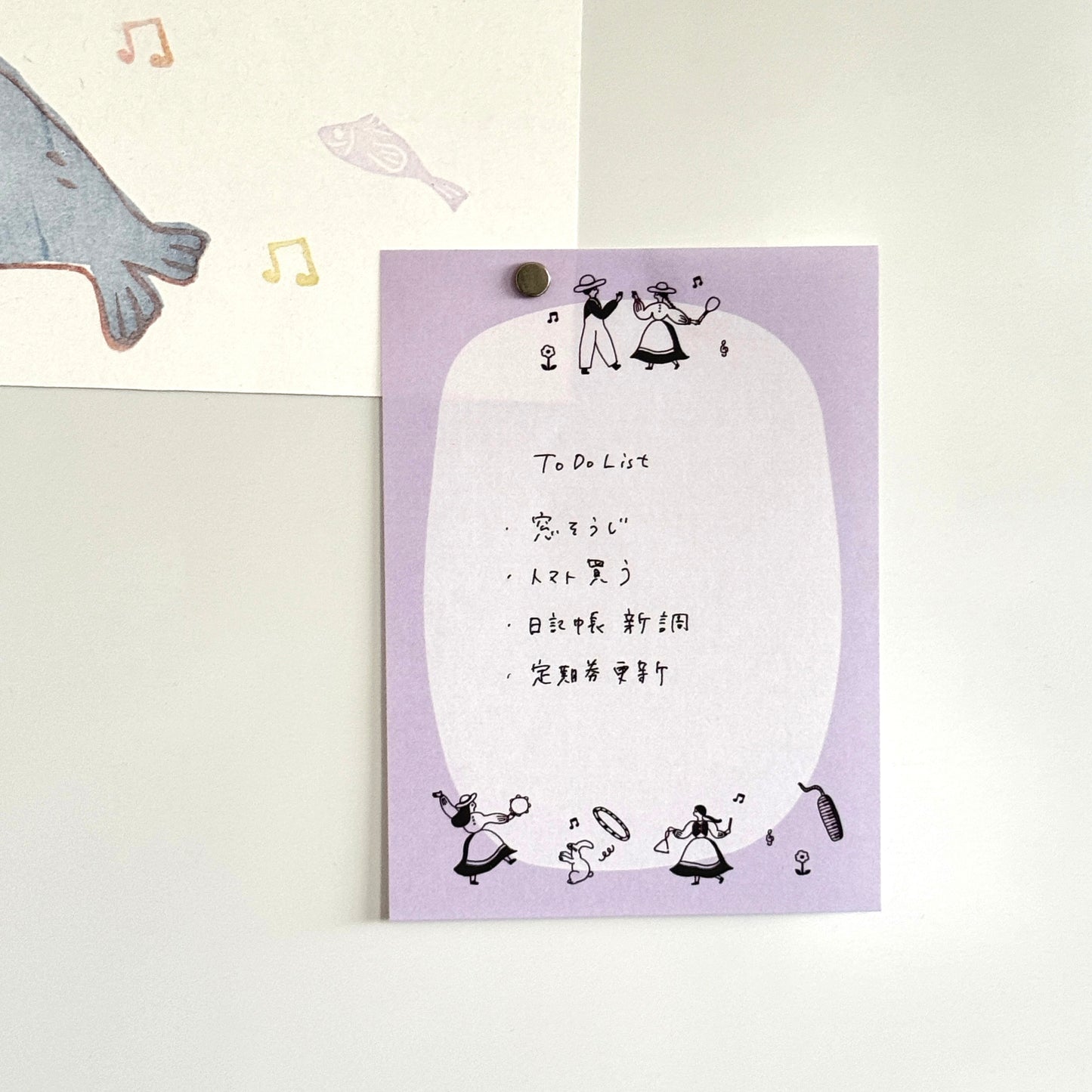 ネクタイ×水縞 メモパッド おどろうよ!