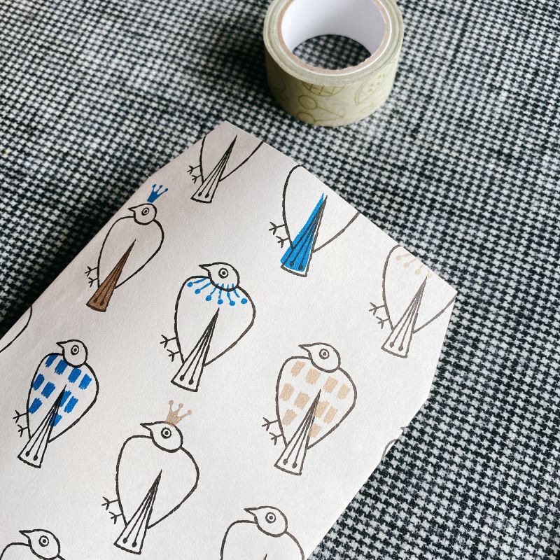 松尾ミユキ×水縞 ペーパーバッグ 小動物 鳥