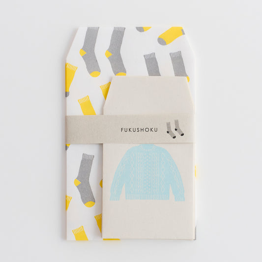 FUKUSHOKU Paper Bag Sweater x Socks