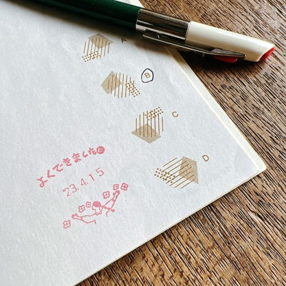 necktie x mizushima JIZAI Date Stamp Sheet Evaluating Girl