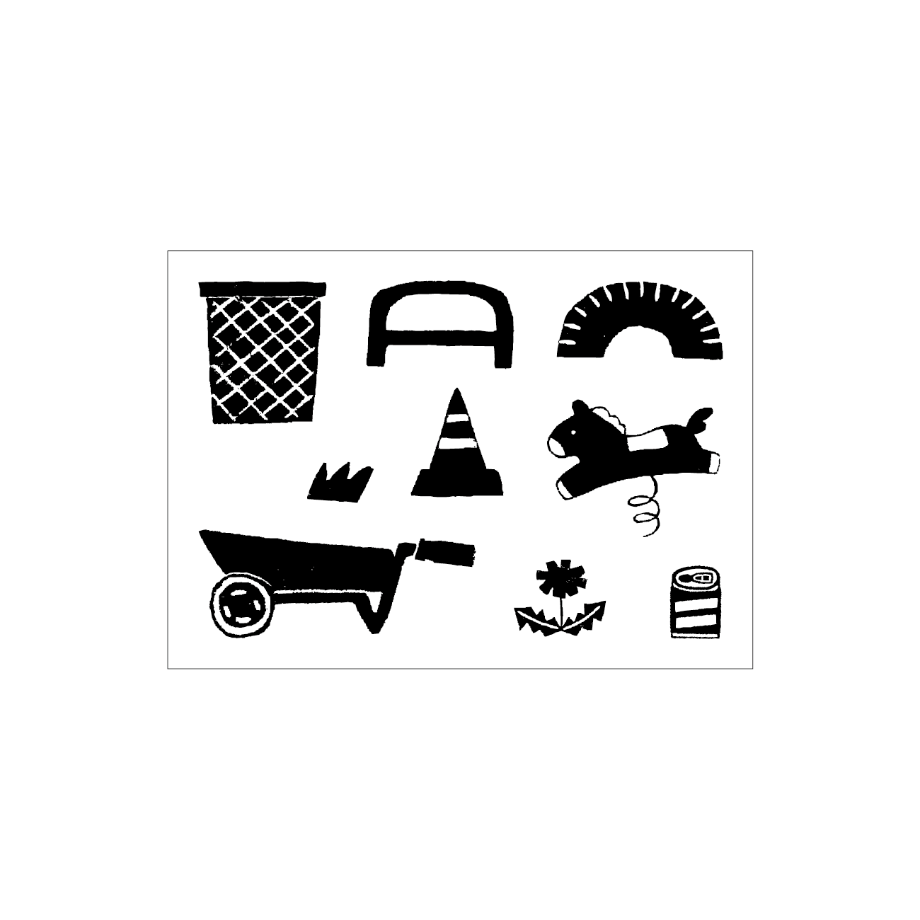 Suzuka Takeuchi × mizushima JIZAI Clear Stamp POCKET KO-EN