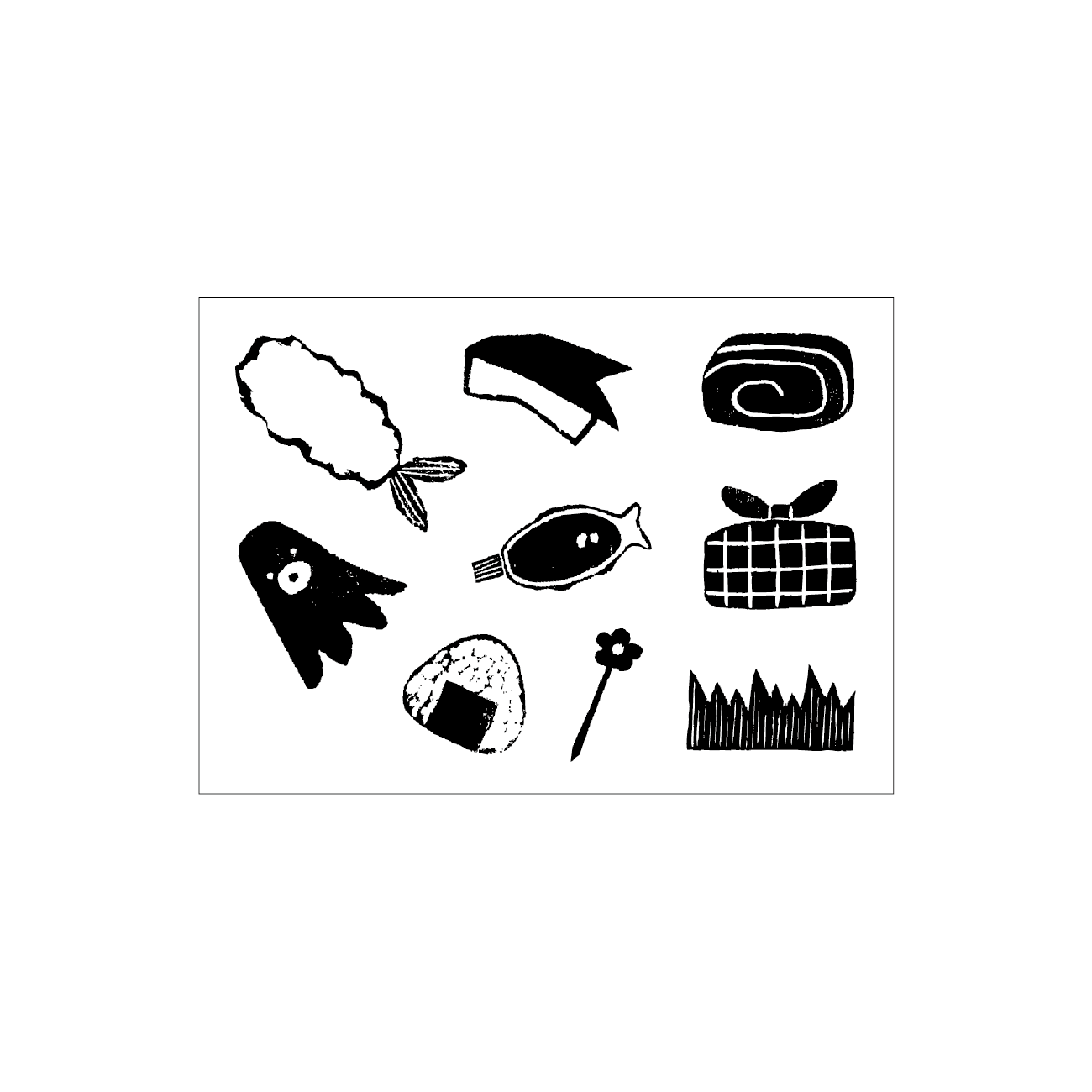 竹内すずか×水縞 自在ハンコポケット おべんとう