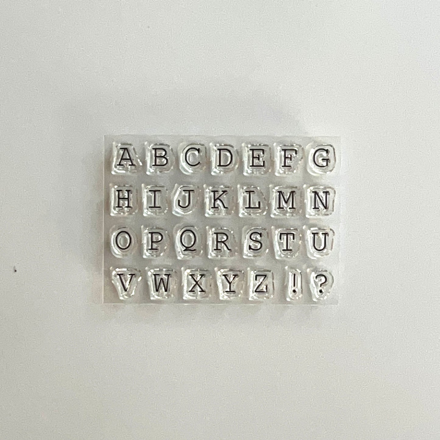 JIZAI Clear Stamp LOG Alphabet 01