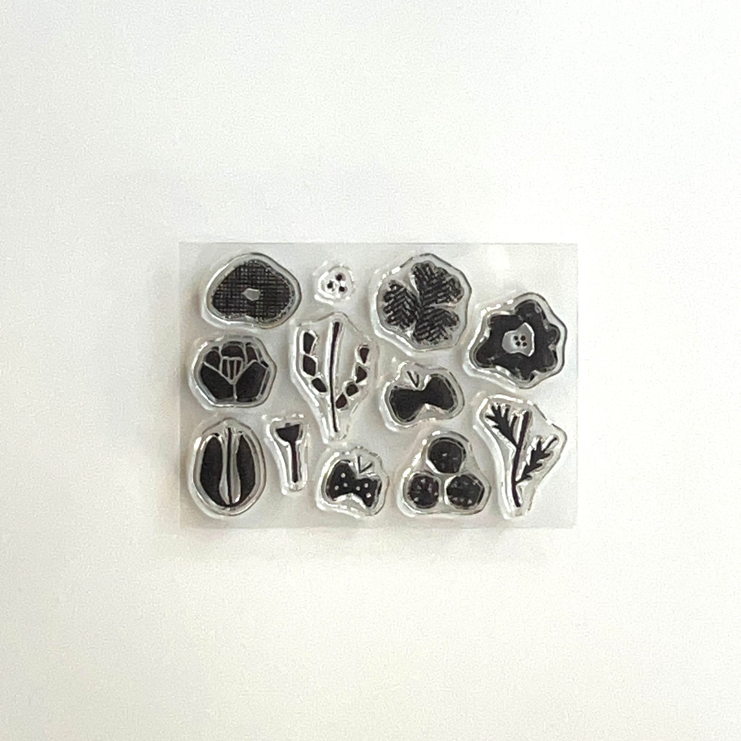 自在ハンコ ポケット 花と蝶