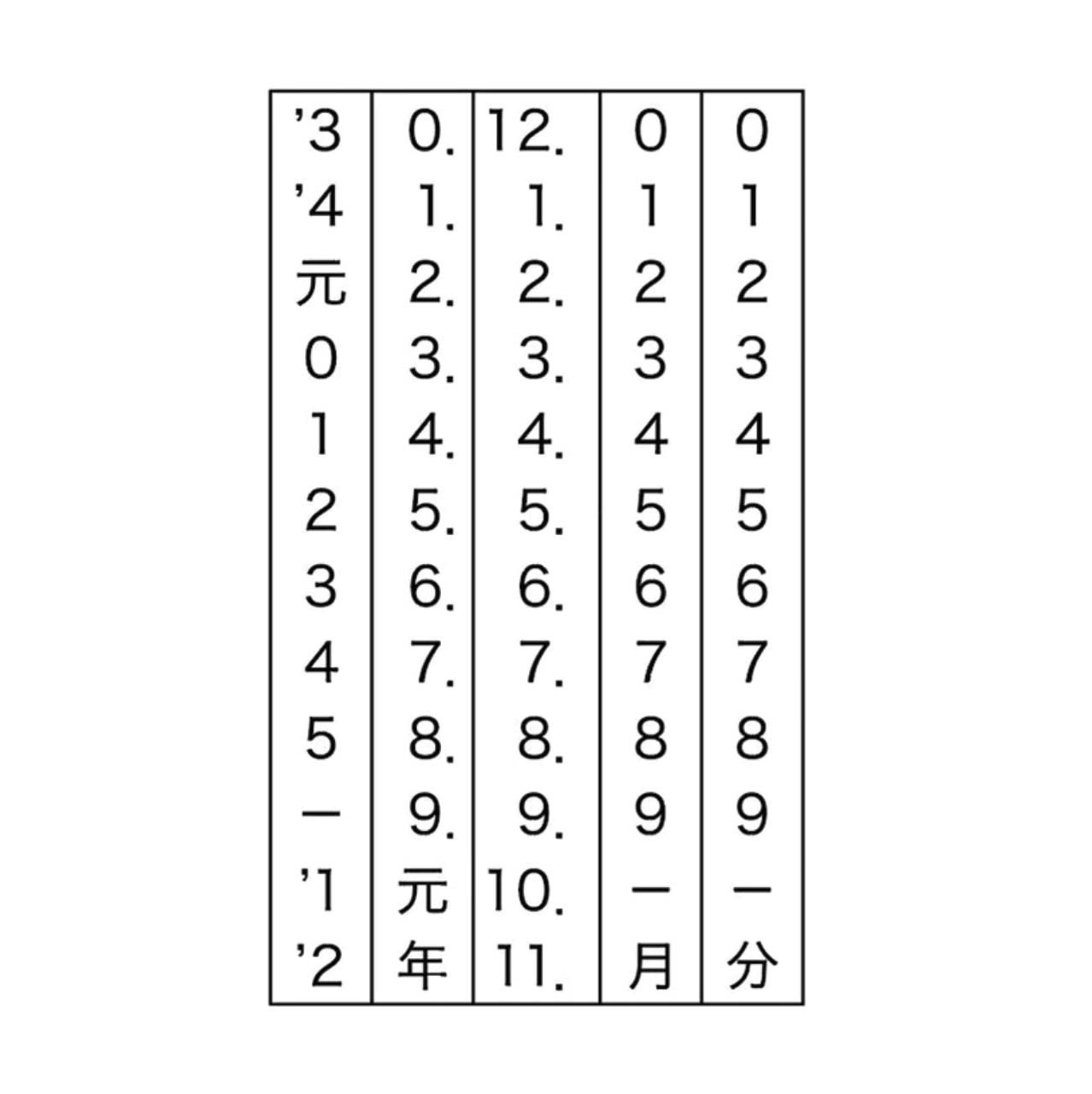 ニシワキタダシ×水縞 自在日付印 お祝い ポーズ <メール便不可>