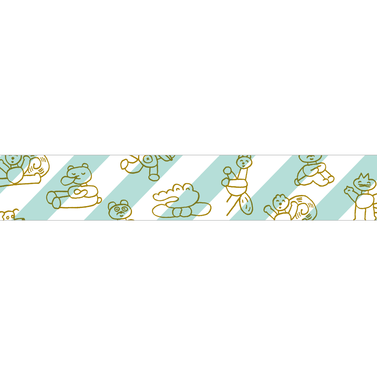 Tadashi Nishiwaki × mizushima Masking Tape Animals