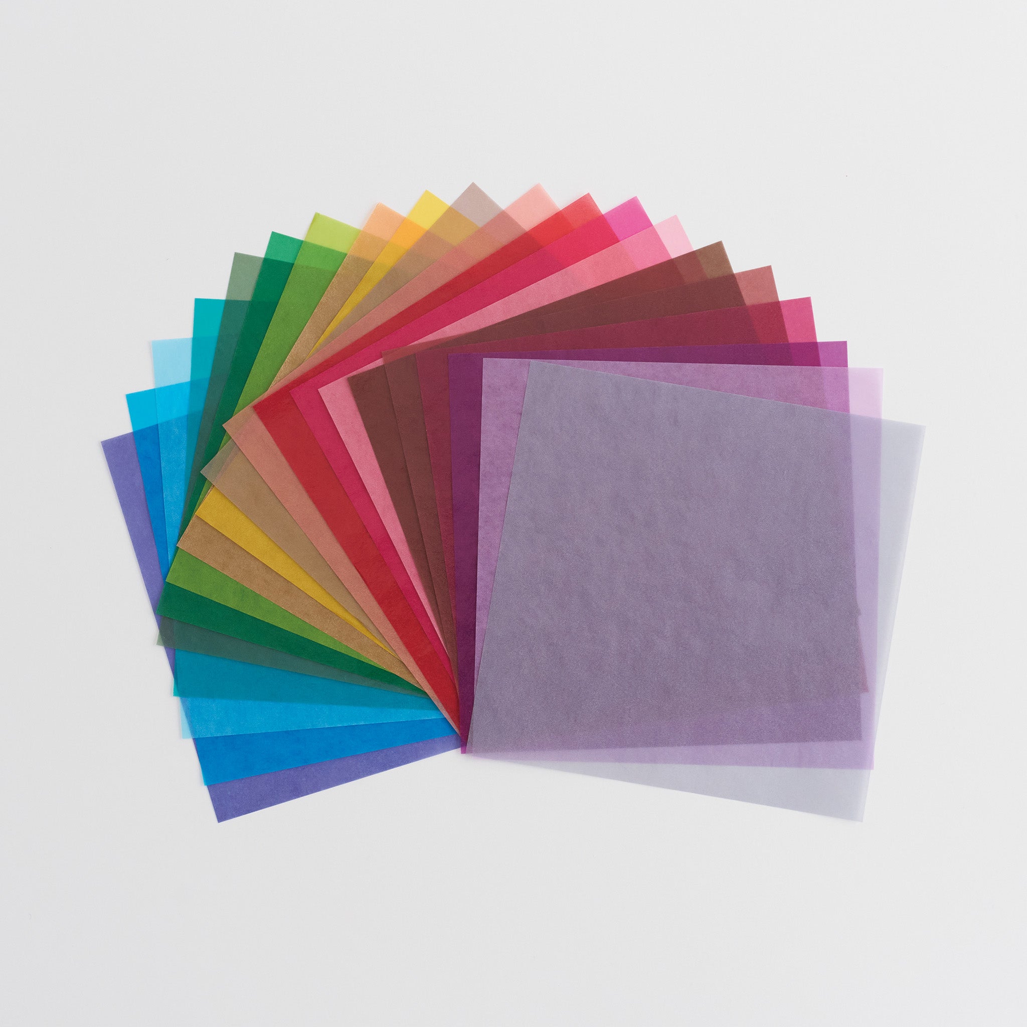 Glassine Origami Paper Transparent Paper 24 colors 240 sheets 150×150mm