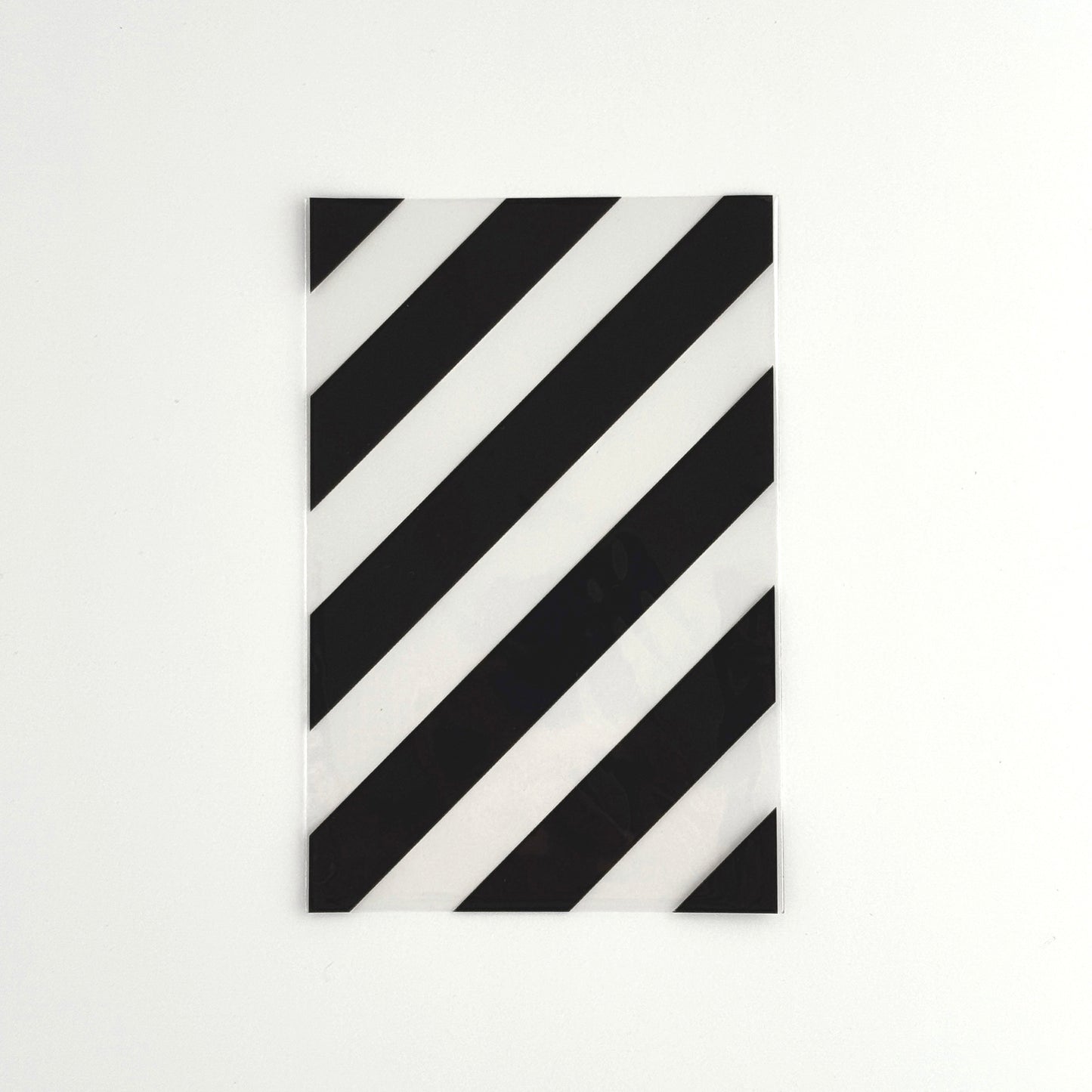 水縞クリアバッグ ブラック 縞々