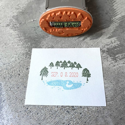 Sanby x mizushima Frame Date Stamp Shapes Lakeside