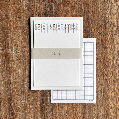 shunshun x mizushima Letter Writing set JO-KEI Flower