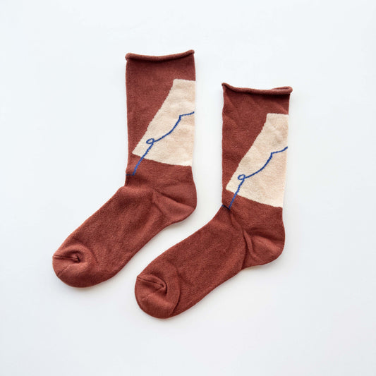 salvia × 水縞 ふんわりくつした らくがき アーモンド