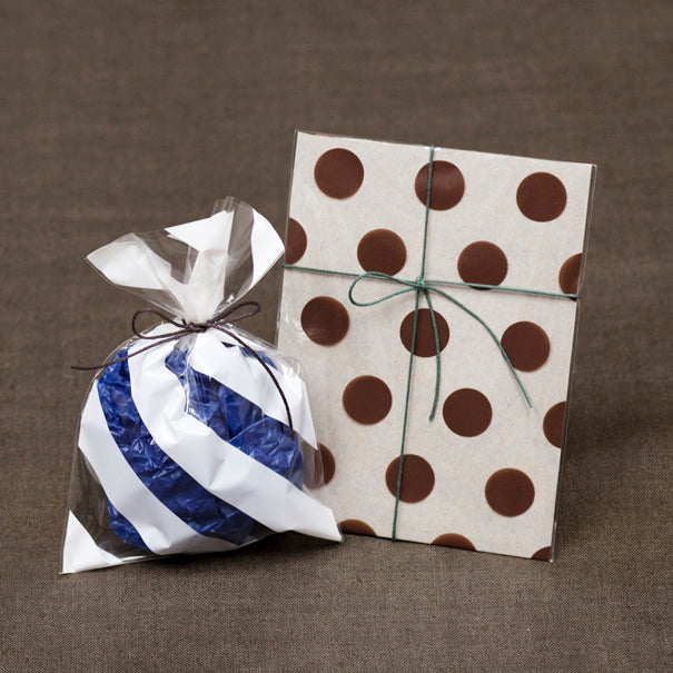 水縞クリアバッグ ホワイト 縞々