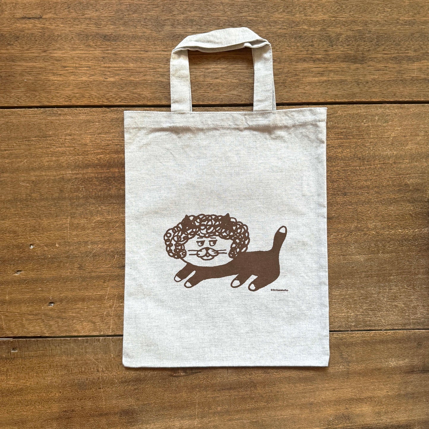 Shibata Keiko × mizushima Eco Bag Cats and Wigs Perm