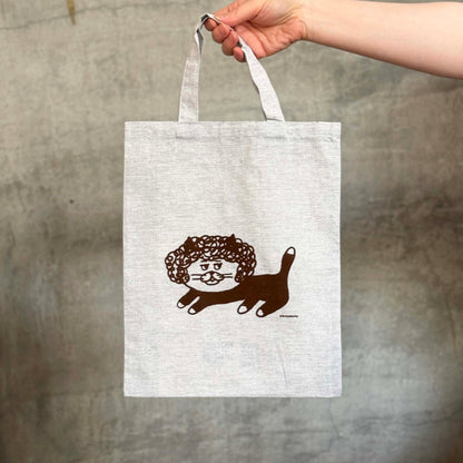 Shibata Keiko × mizushima Eco Bag Cats and Wigs Perm