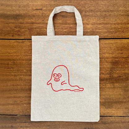 Shibata Keiko × mizushima Eco Bag Ghost Smiling