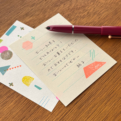 ちいさなレターセット かたち02