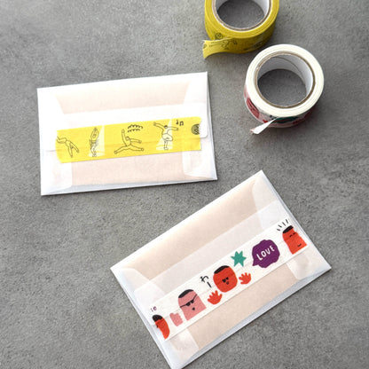 iwahanko.× mizushima Masking Tape Pose