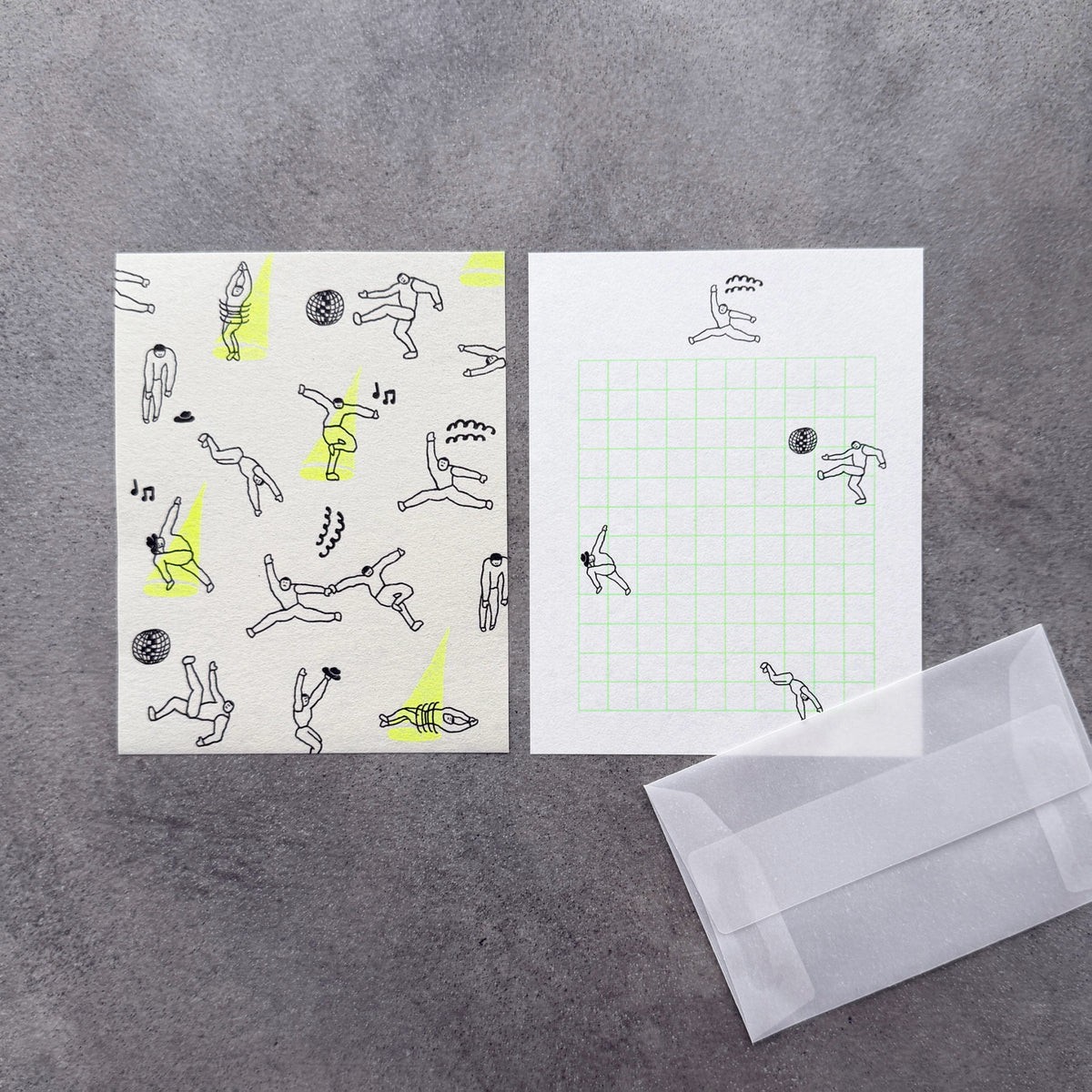 iwahanko.× mizushima Small Letter Writing set Pose
