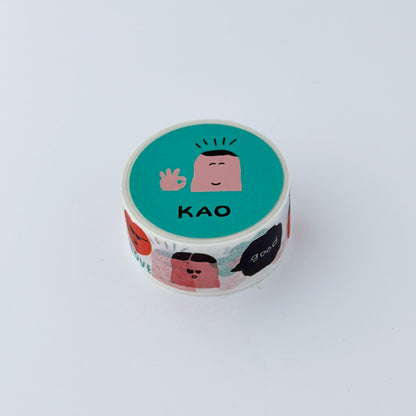 iwahanko.× mizushima Masking Tape Face
