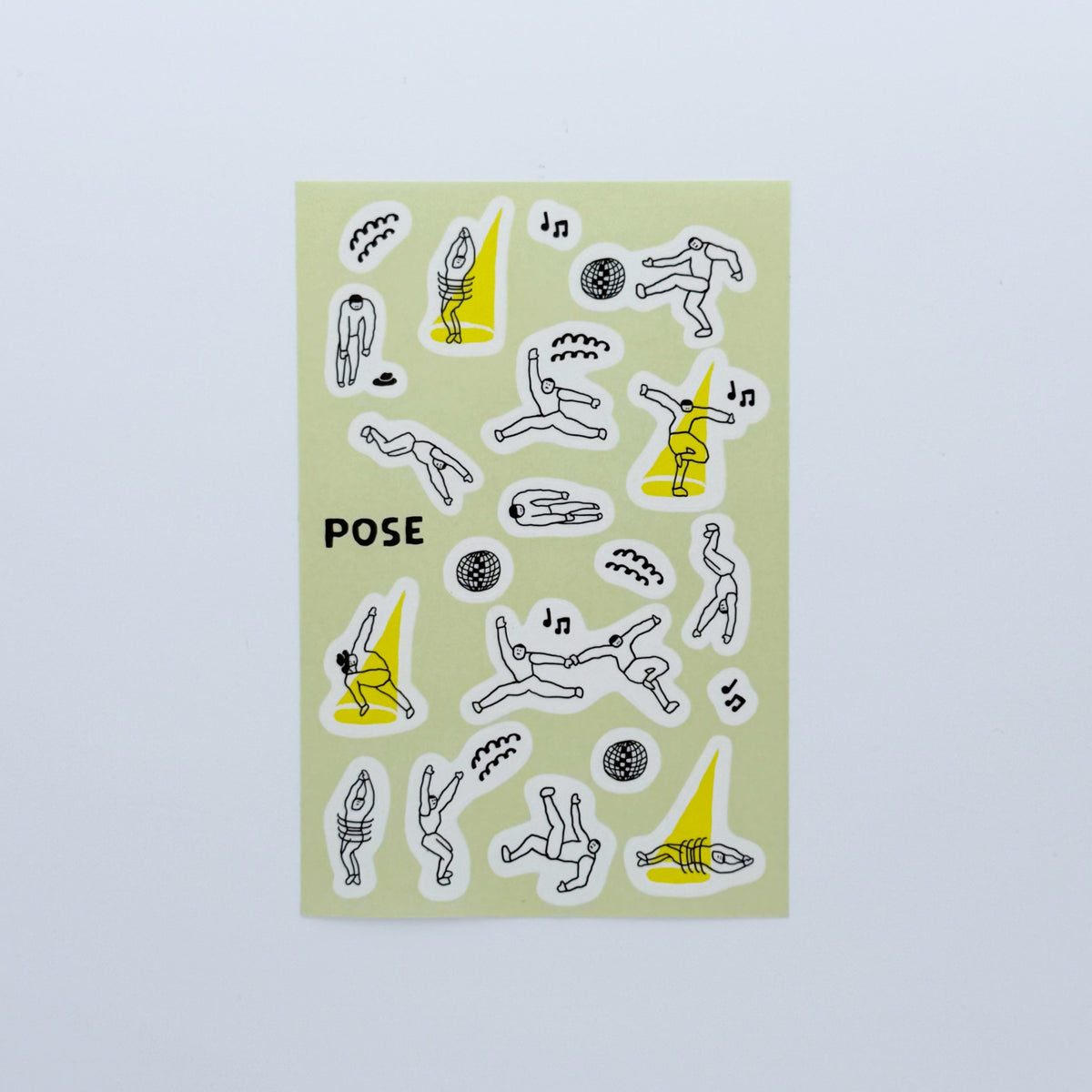 iwahanko.× mizushima Tracing Paper Sticker Pose