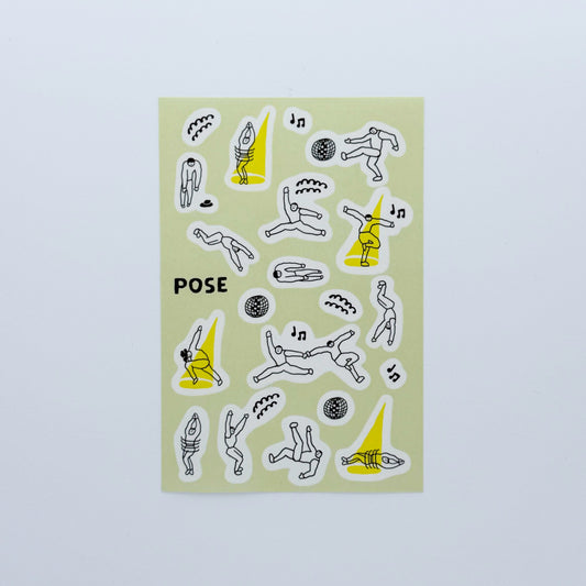 iwahanko.× mizushima Tracing Paper Sticker Pose