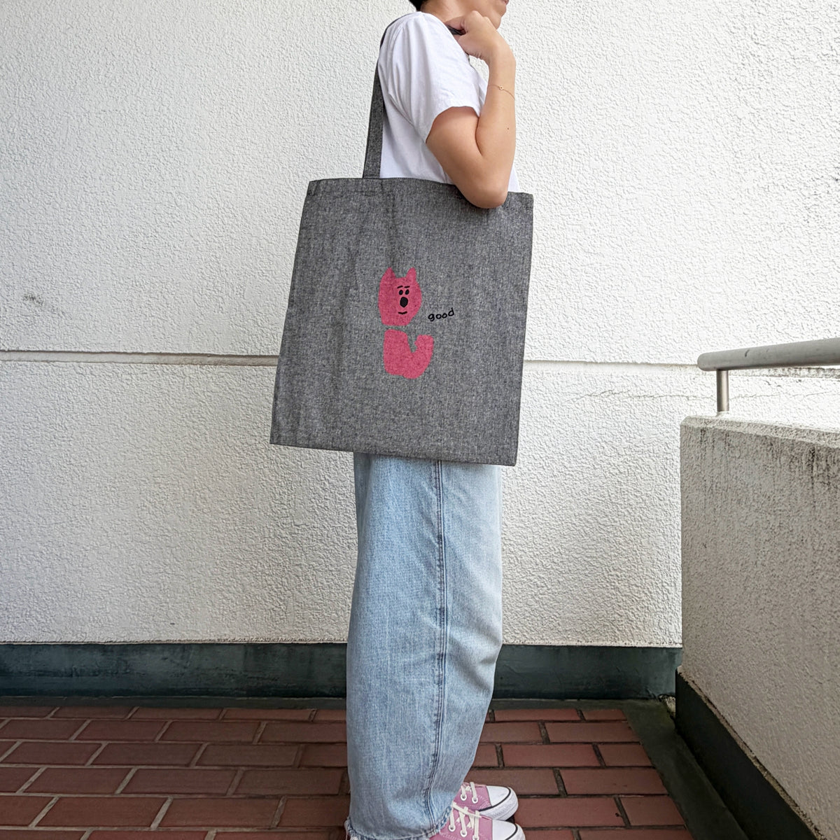[Pre-order Item / Online Exclusive/ Delivery Early Oct.] iwahanko.× mizushima Eco Bag Pose
