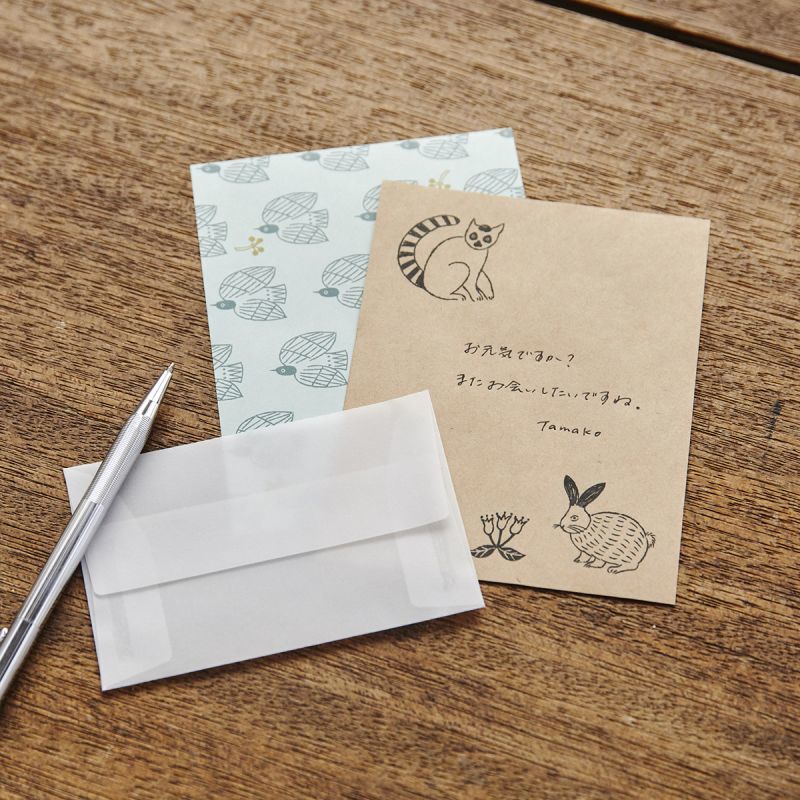 Matsuo Miyuki x mizushima Small Letter Writing set Birds