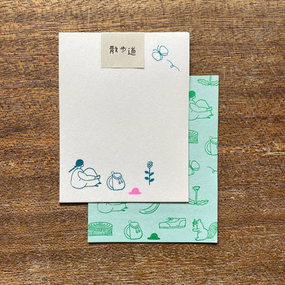 necktie x mizushima Small Letter Writing set SANPOMICHI B