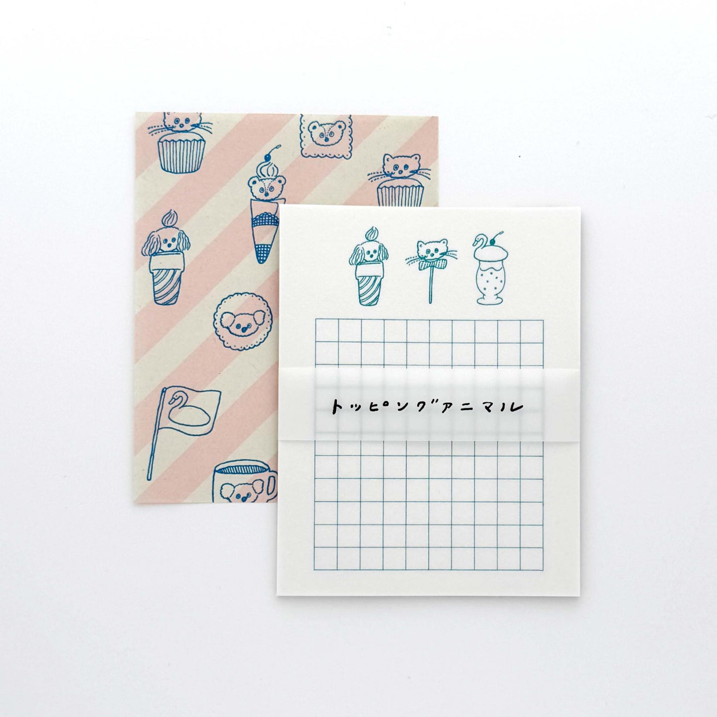 Tobimatsu Shoichiro × mizushima Small Letter Writing set Topping Animals