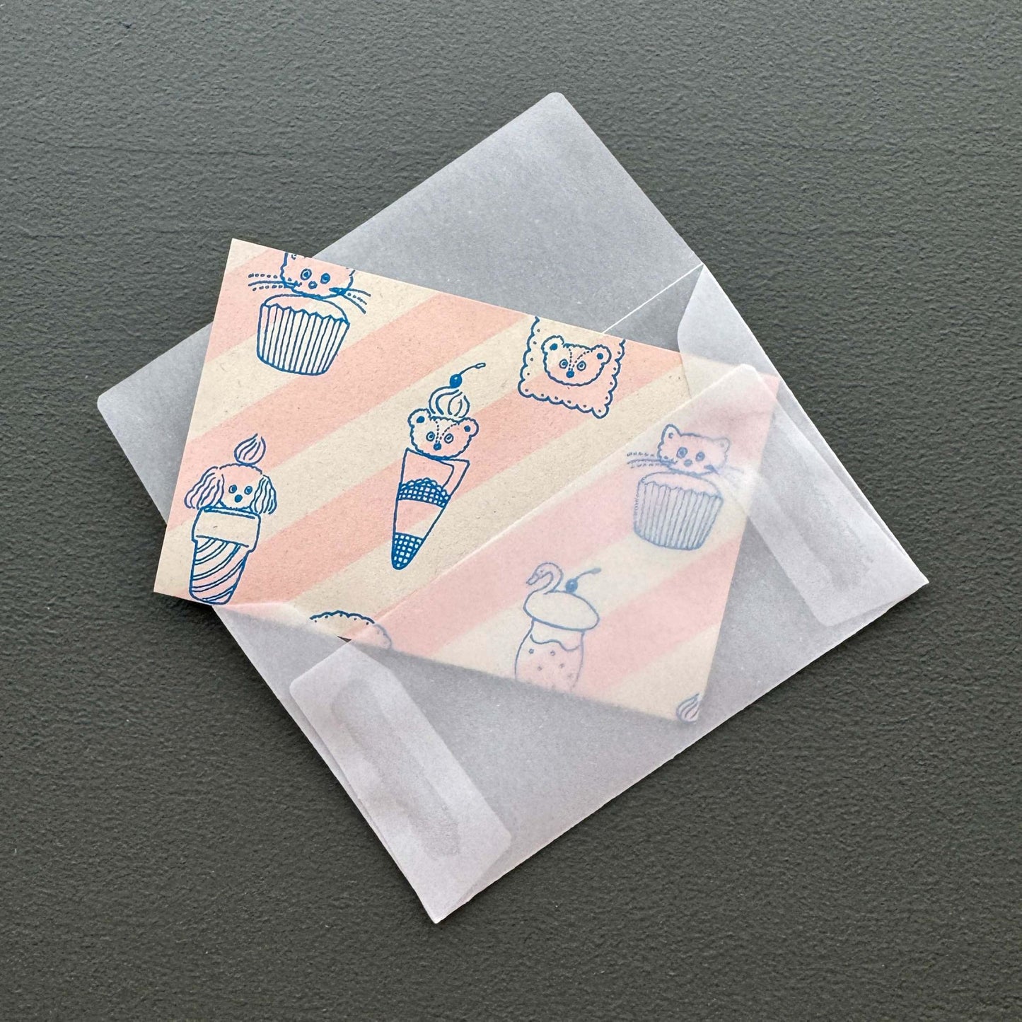 Tobimatsu Shoichiro × mizushima Small Letter Writing set Topping Animals