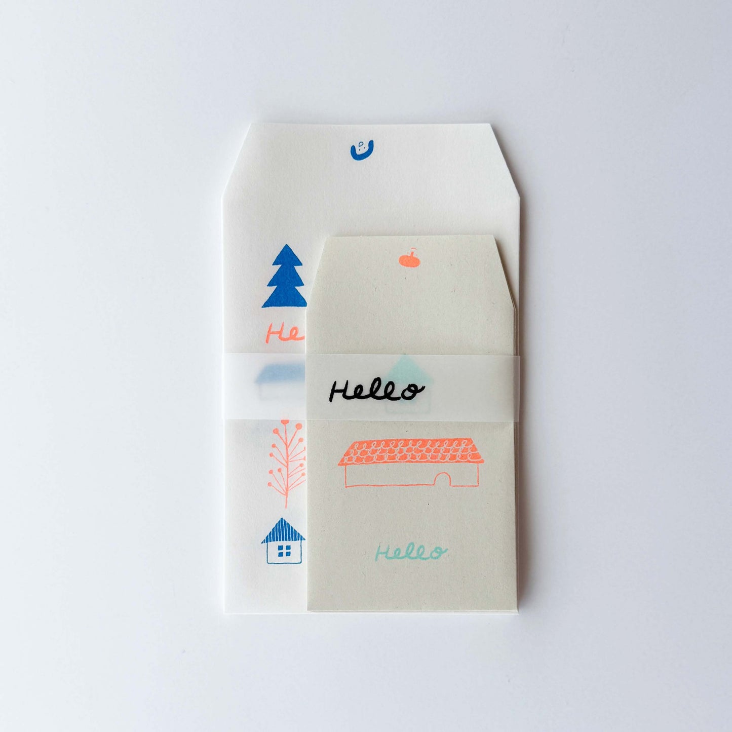 salvia × 水縞 ペーパーバッグ Hello