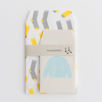 FUKUSHOKU Paper Bag Sweater x Socks