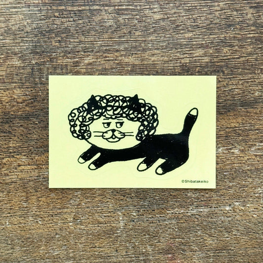 Shibata Keiko × mizushima Sticker Cats and Wigs Perm