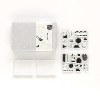 JIZAI Clear Stamp BOX Shapes set 02