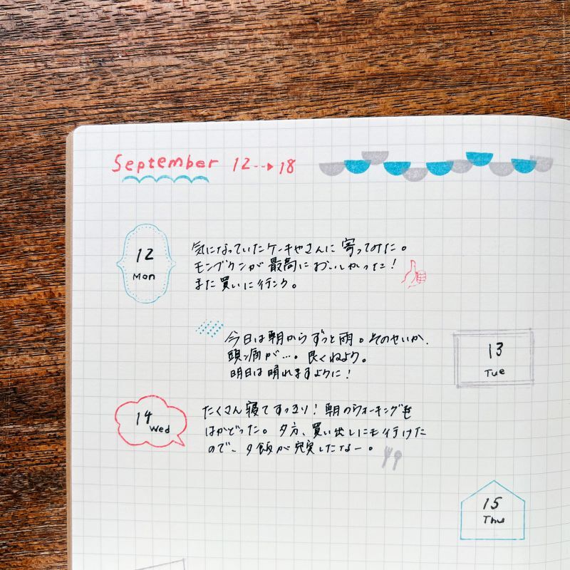 JIZAI Clear Stamp LOG Date / Month 01