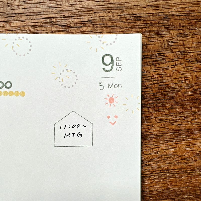 JIZAI Clear Stamp LOG Date / Month 02