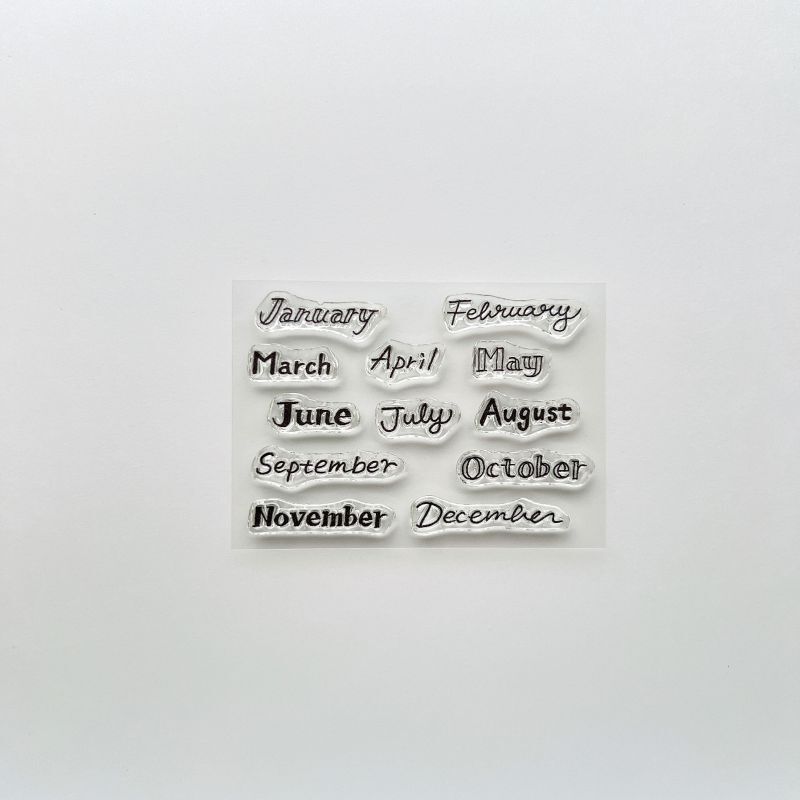 JIZAI Clear Stamp LOG Date / Month 03