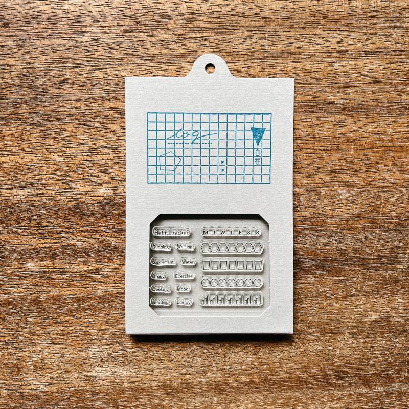 JIZAI Clear Stamp LOG Tracker 01