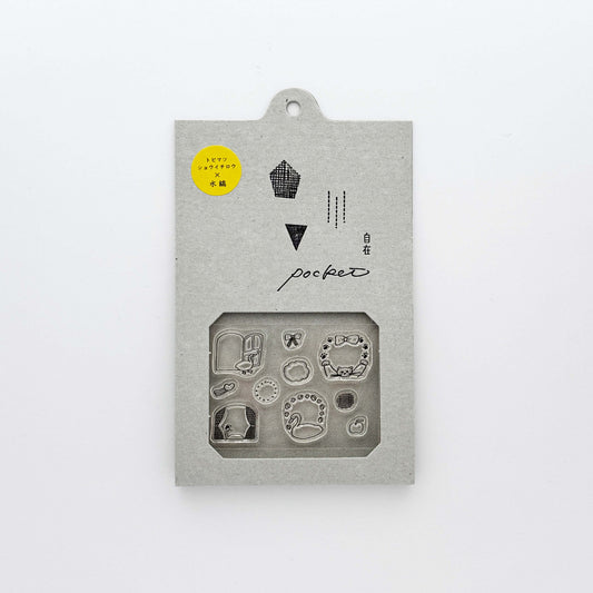 [Pre-order] Tobimatsu Shoichiro × mizushima JIZAI Clear Stamp POCKET Frame Animals