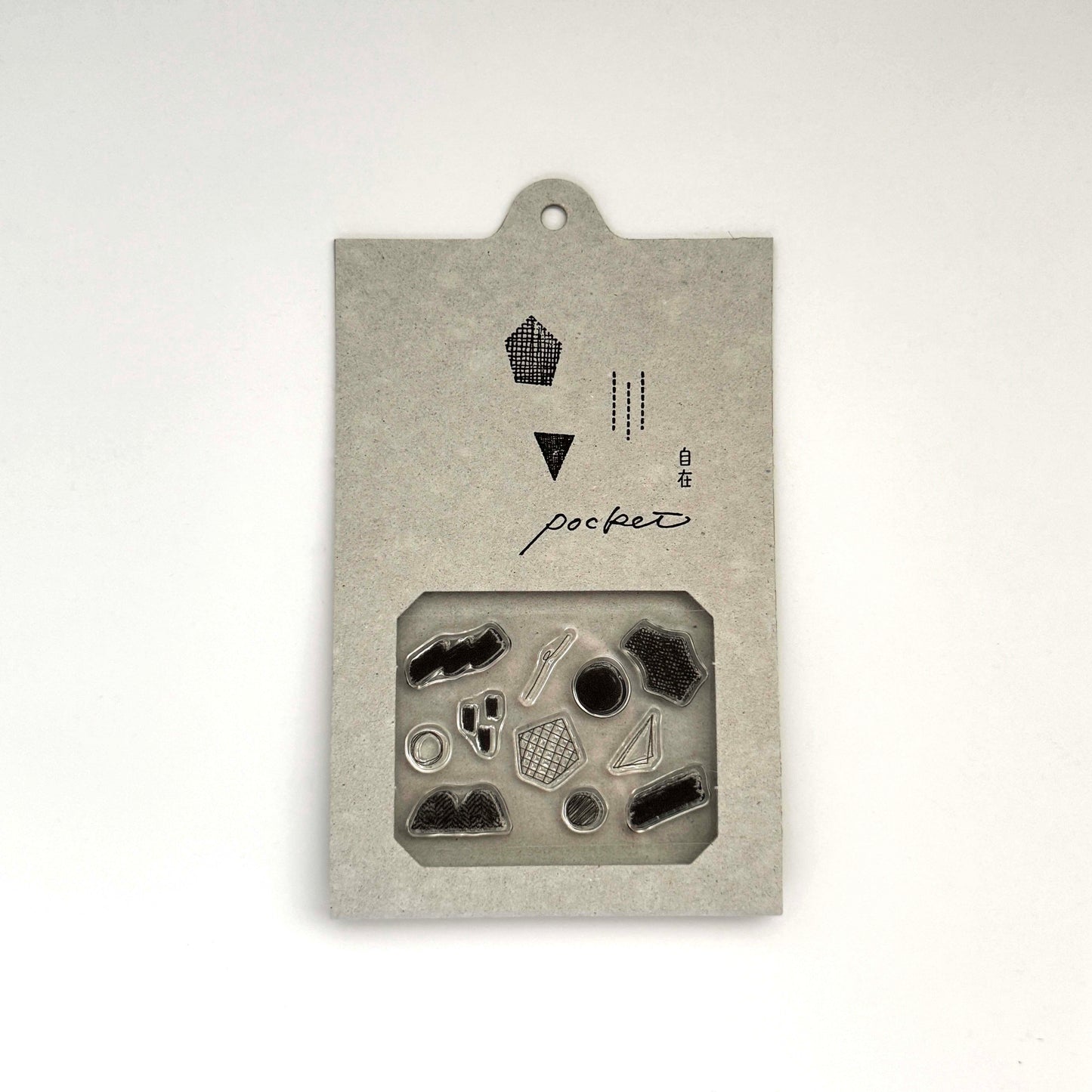 JIZAI Clear Stamp POCKET Shapes 03