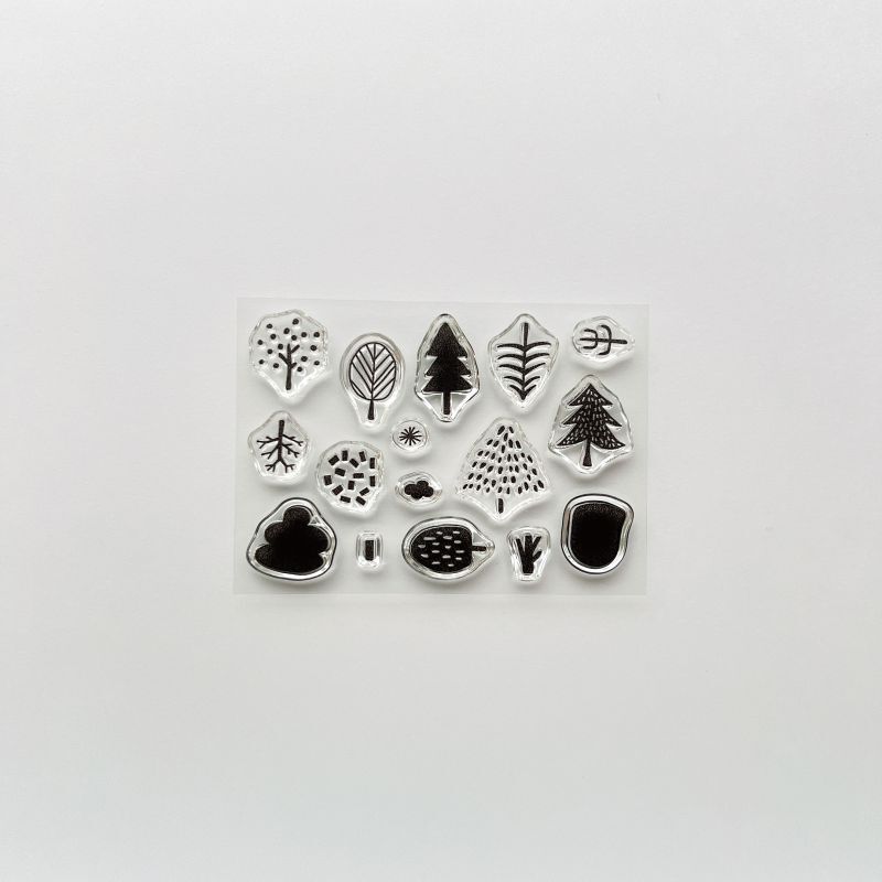 JIZAI Clear Stamp POCKET Tree 01