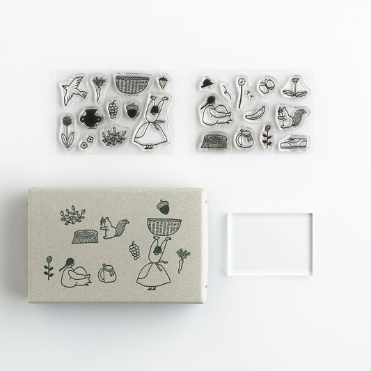 necktie x mizushima JIZAI Clear Stamp BOX SANPOMICHI