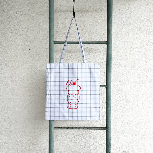 【予約商品・オンライン限定】トビマツショウイチロウ×水縞 トートバッグ スワン
