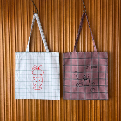 【予約商品・オンライン限定】トビマツショウイチロウ×水縞 トートバッグ スワン